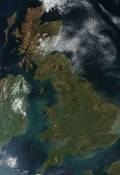 Satellitenfoto England